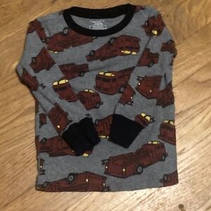 Fire truck baby pj set
